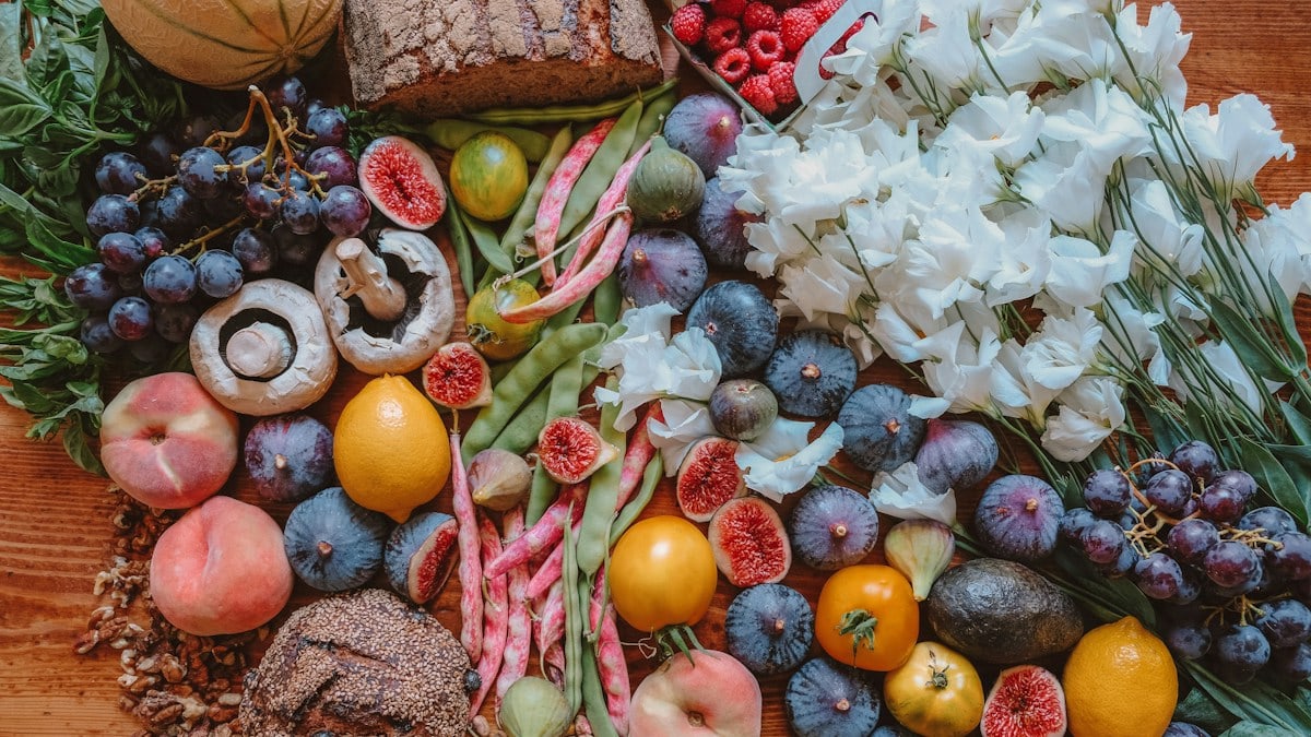 Traveled to a remote village close to Lake Como in Italy. I stayed with a loving family of five who let me pick fruits and vegetables from their farm to put this spread together.